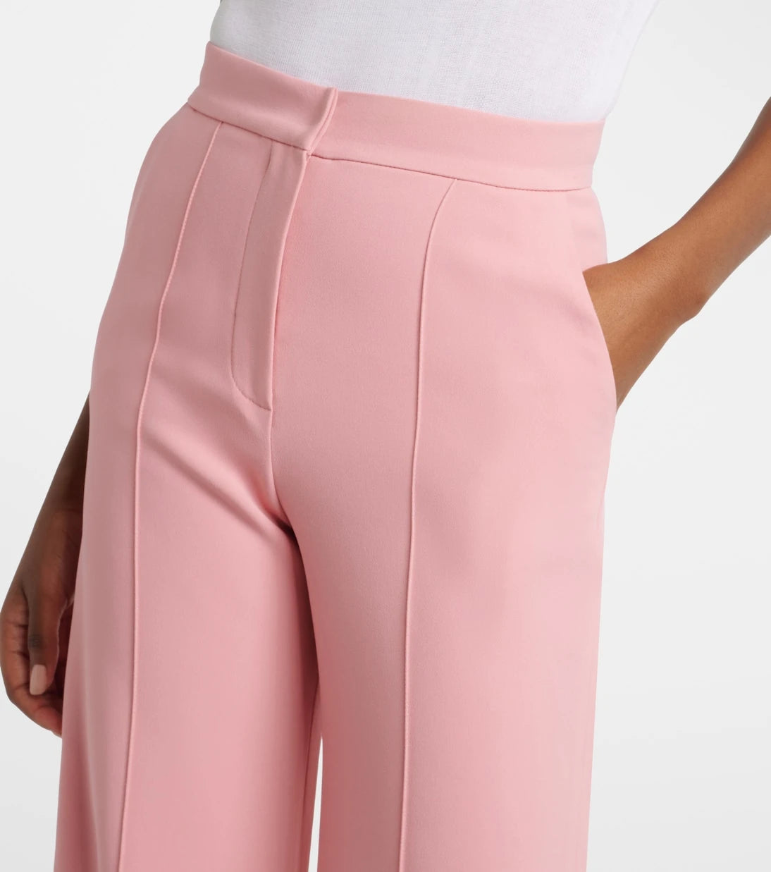 Elie Saab - High-rise cady wide-leg pants