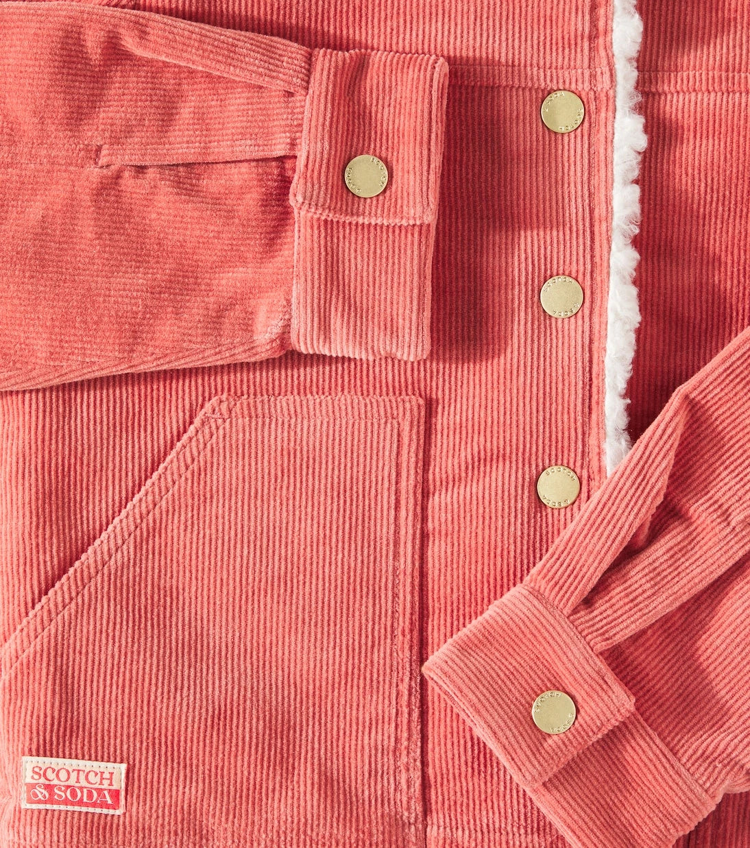 Scotch & Soda Kids - جاكيت كوردروي قطني