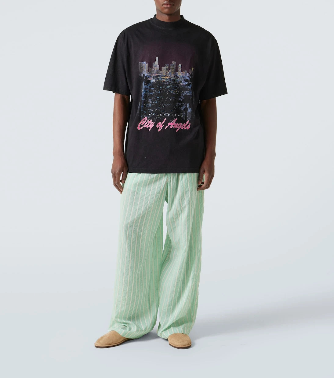 Balenciaga - Printed cotton jersey T-shirt
