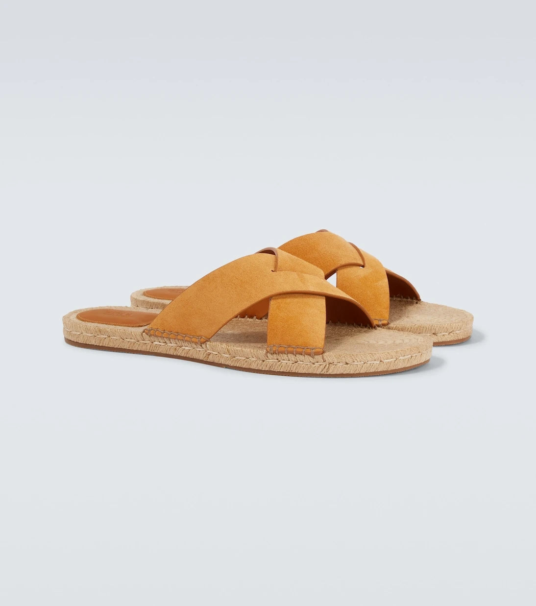 Zegna - Süet espadril sandaletler
