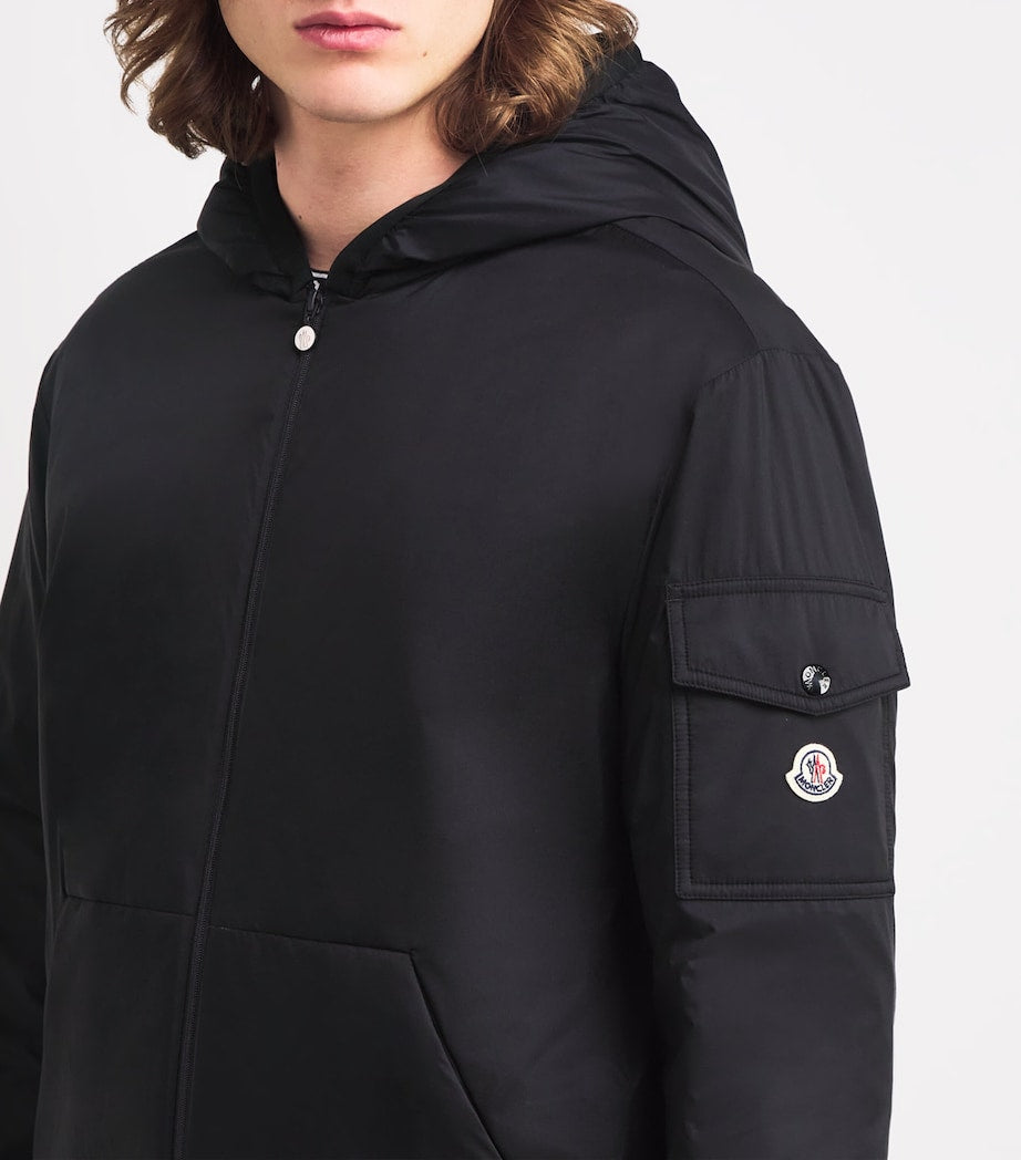 Black Monteynard Hooded Down Jacket
