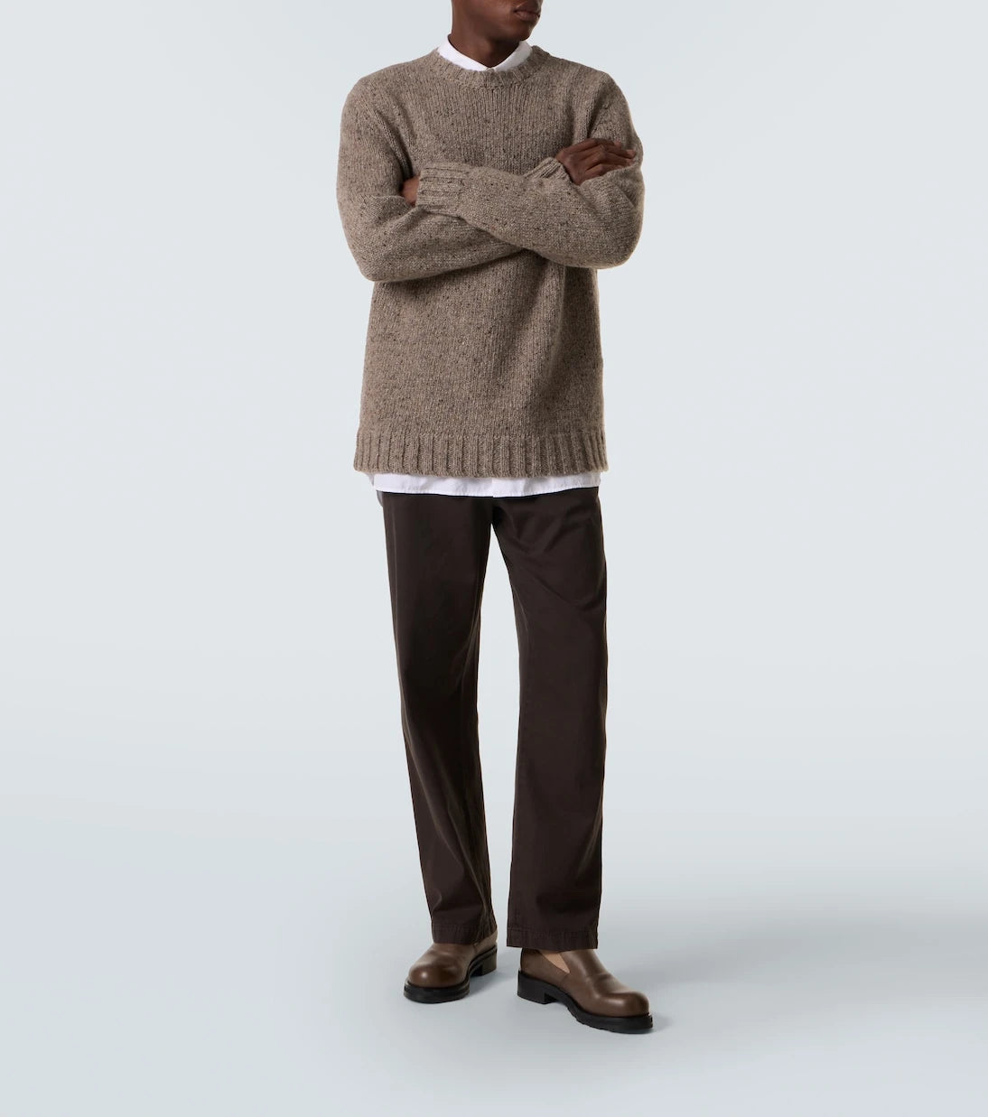 The Row - Ottis cotton and cashmere straight pants