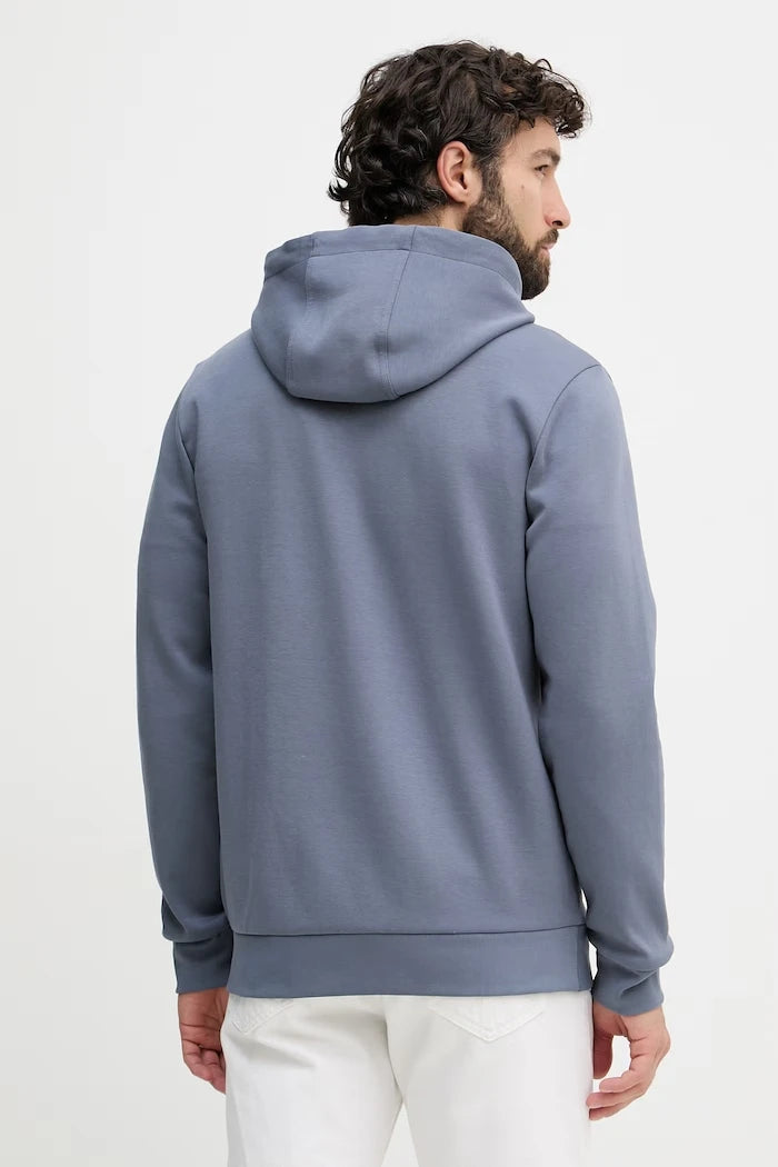 BOSS erkek pamuklu kapüşonlu ve fermuarlı sweatshirt C-Spence 01