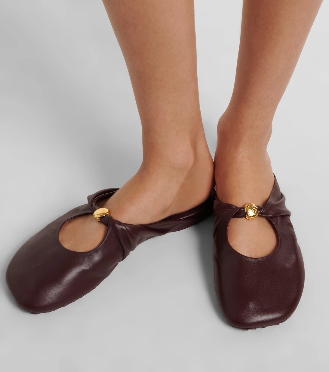 Loewe - Pebble Soft leather mules