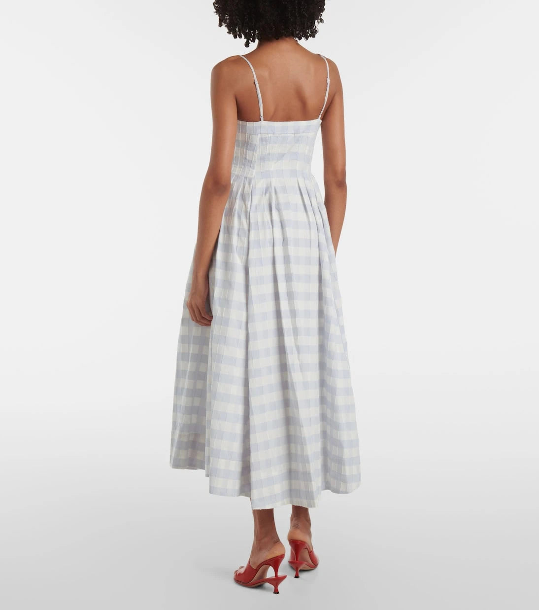 Simkhai - Kittiya gingham cotton midi dress