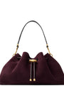 Jimmy Choo Medium Suede Cinch Shoulder Bag