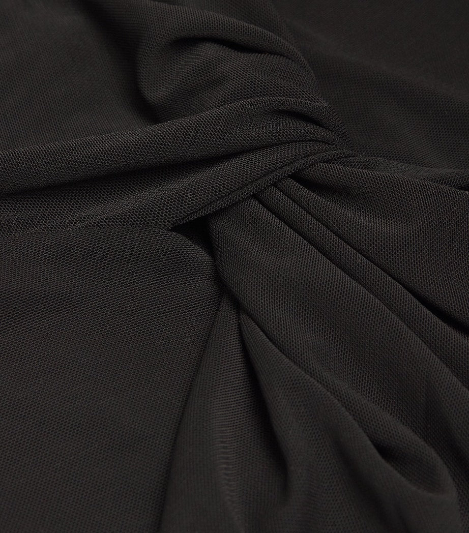 Asymmetric Draped Ando Top DBLK BLACK