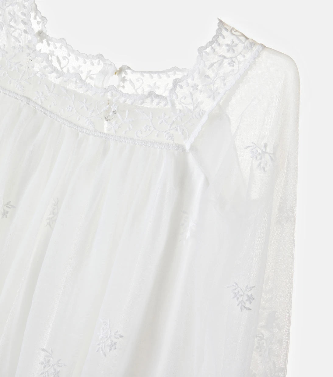 Chloé Kids - Embroidered tulle dress