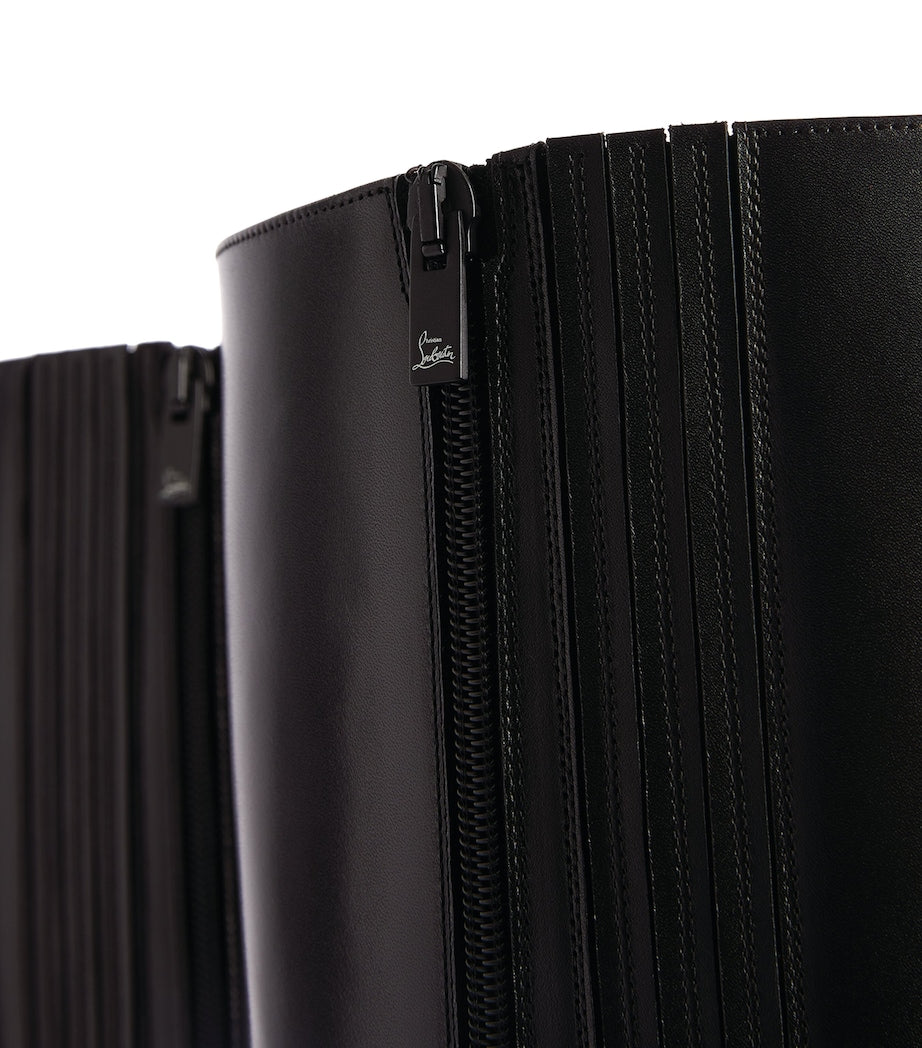 Christian Louboutin Black Kate Botta Nappa Leather Boots 85