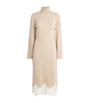 Fabiana Filippi Pink Wool-Silk-Cashmere Midi Dress