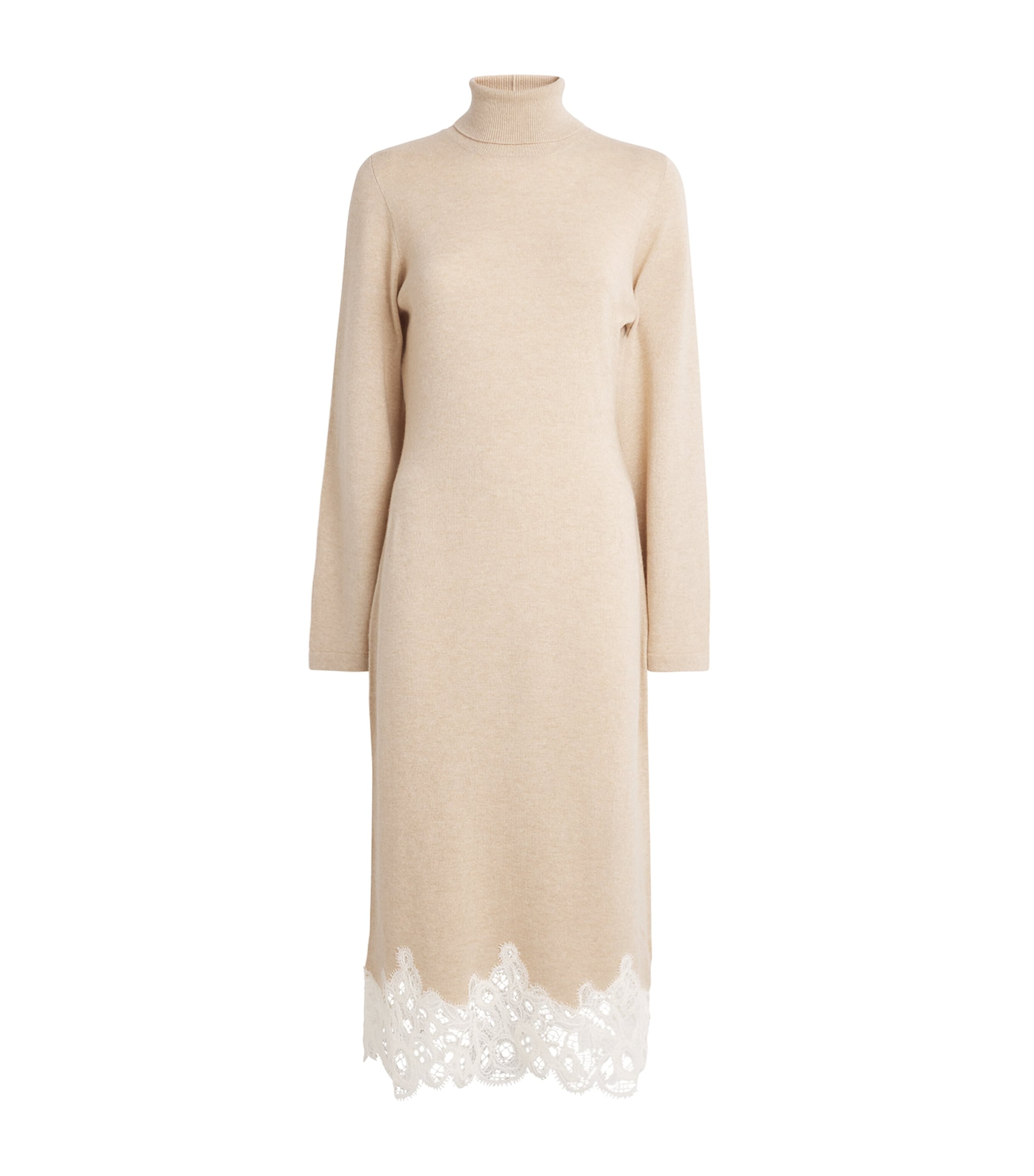 Fabiana Filippi Pink Wool-Silk-Cashmere Midi Dress