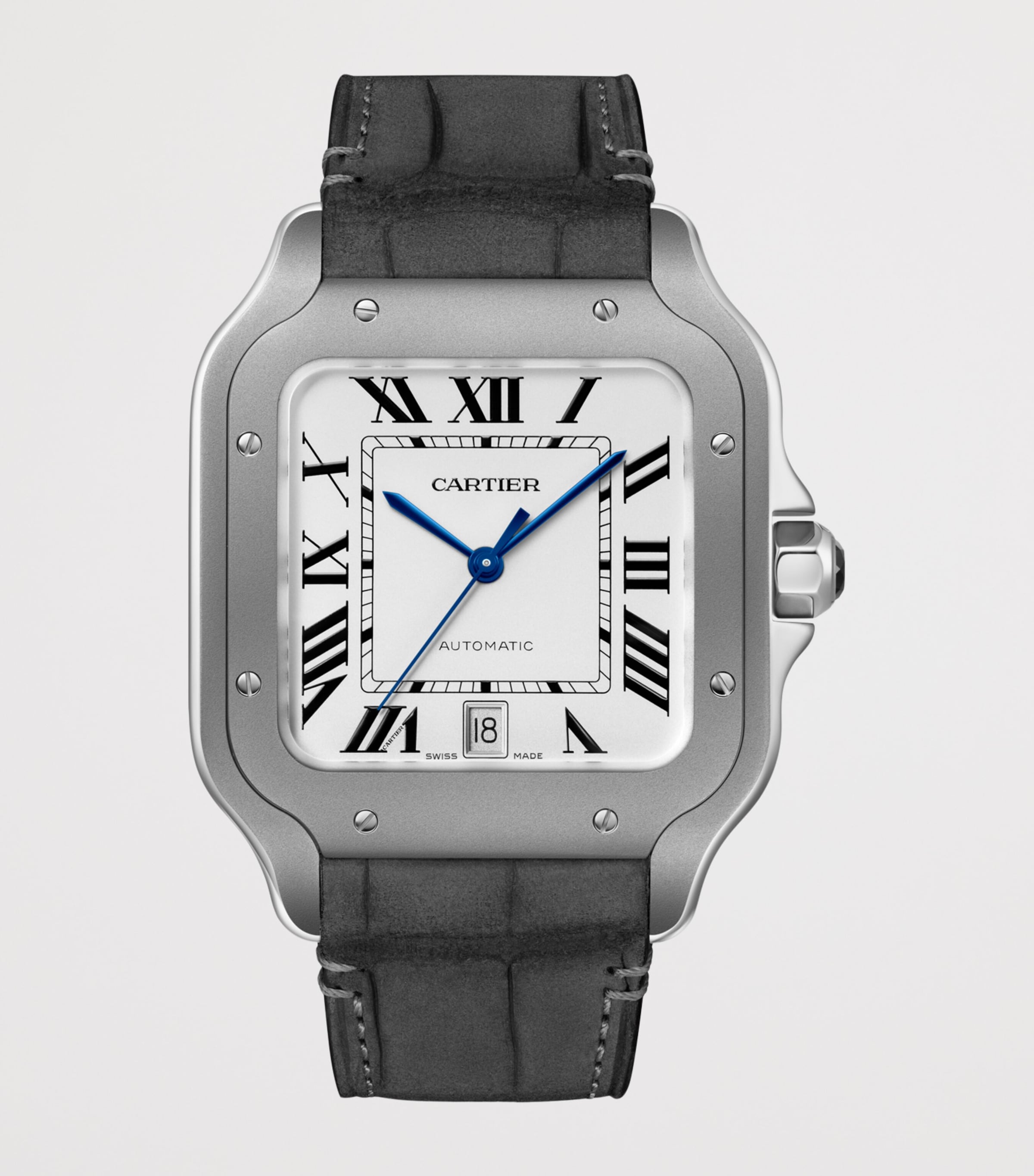 Large Titanium Santos de Cartier Watch 40mm