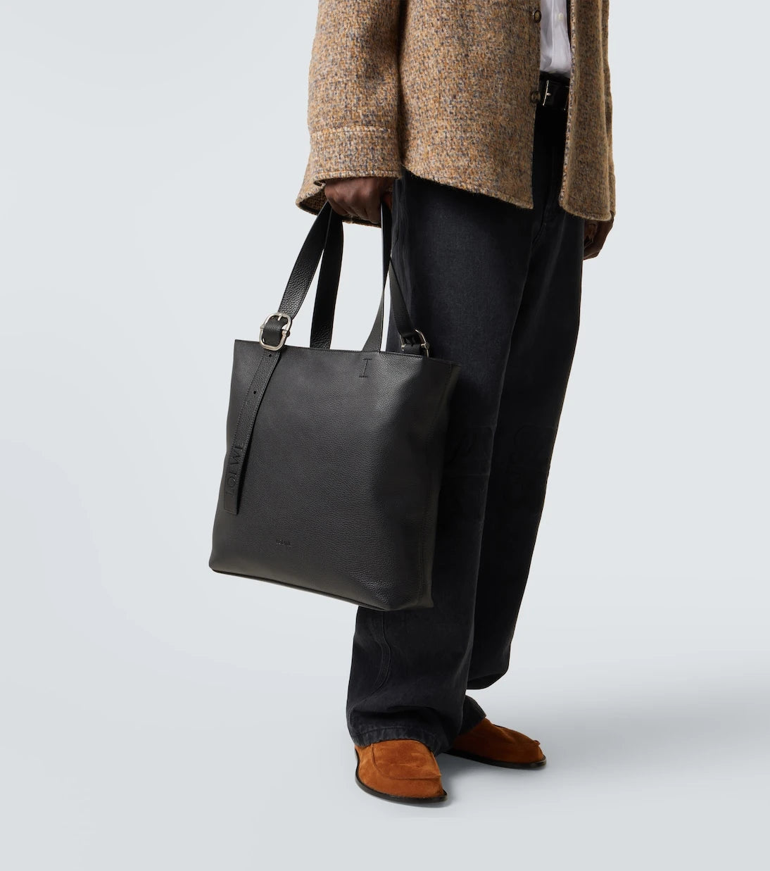 Loewe - Loop leather tote bag