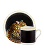 Dolce & Gabbana Casa Porcelain Leopard Espresso Cup and Saucer