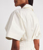 Palmer//Harding Ivory Stretch-Cotton Courage Mini Dress