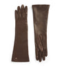 Max Mara Beige Leather Long Gloves