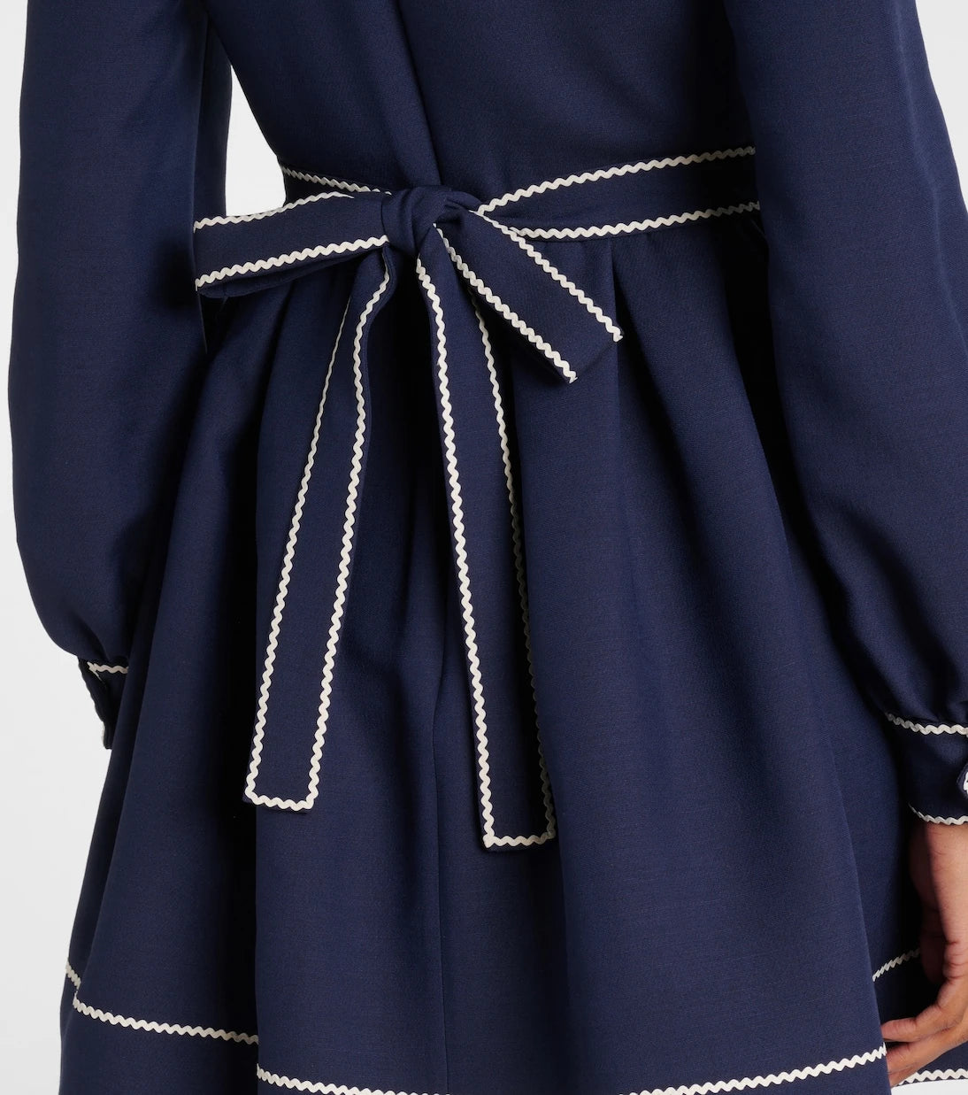 Valentino - Crepe Couture bow-detail minidress