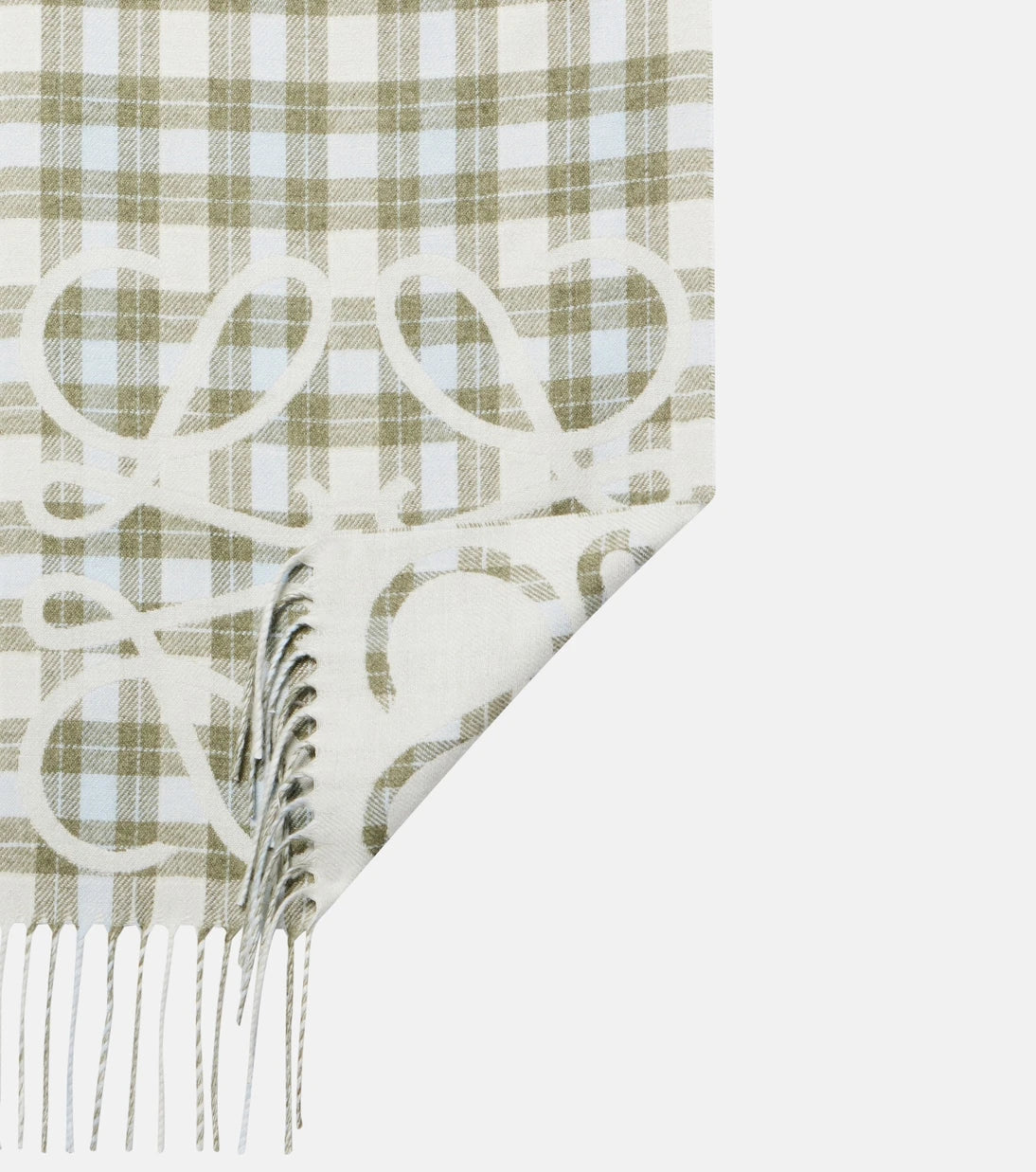 Loewe - Anagram checked silk and cashmere scarf