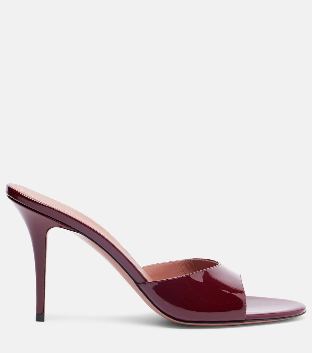 Amina Muaddi - Elodie 90 patent leather mules