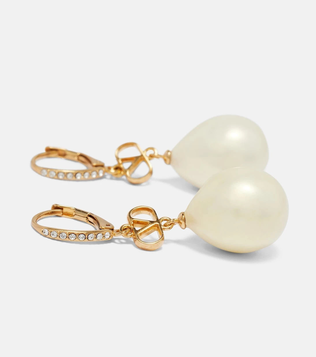 Valentino - VLogo faux pearl drop earrings