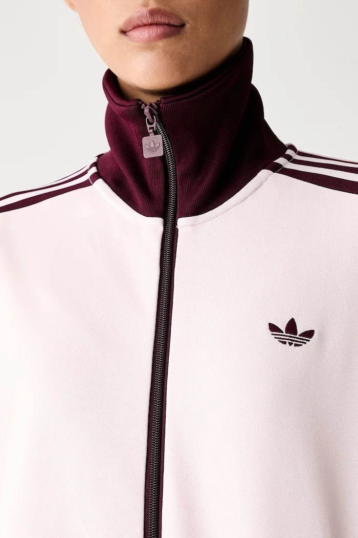 adidas Originals pamuklu fermuarlı kadın sweatshirt Beckenbauer
