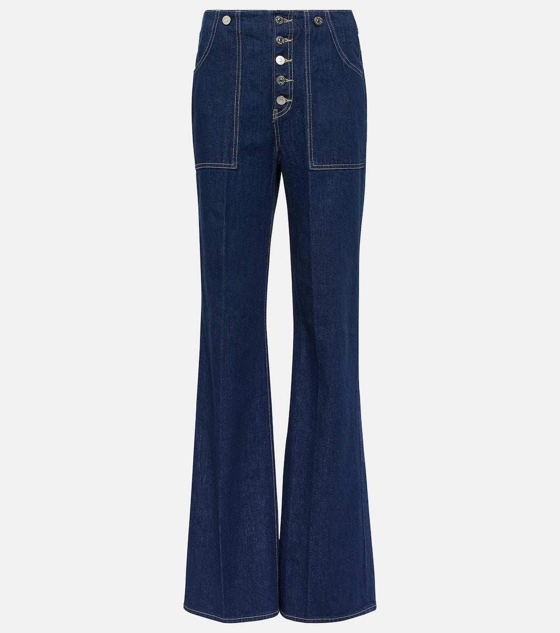 Veronica Beard - Crosbie high-rise wide-leg jeans