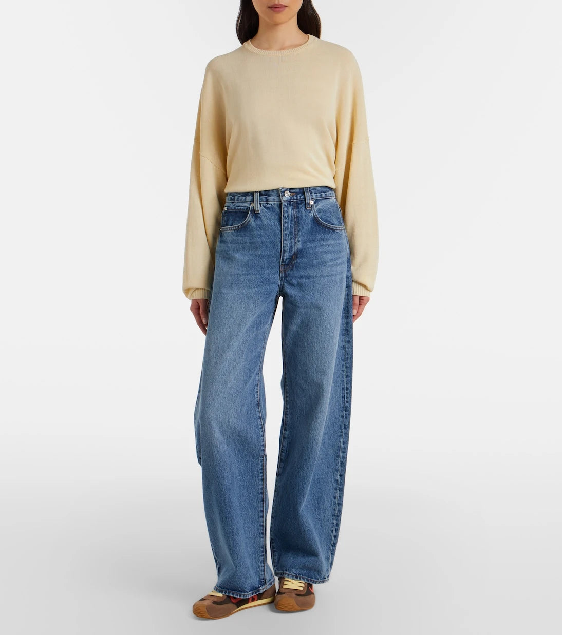 Frame - Bow barrel-leg jeans