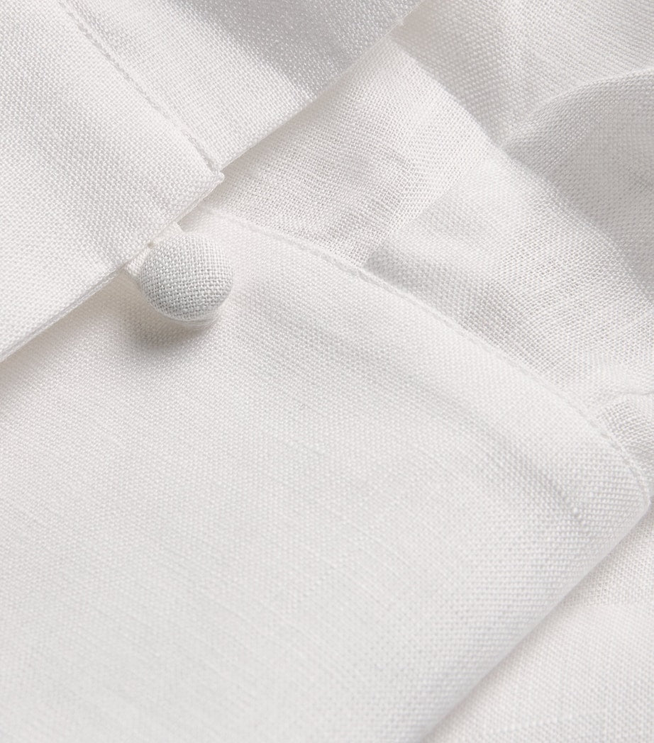 Linen Bahamas Tunic Mini Dress LATTE