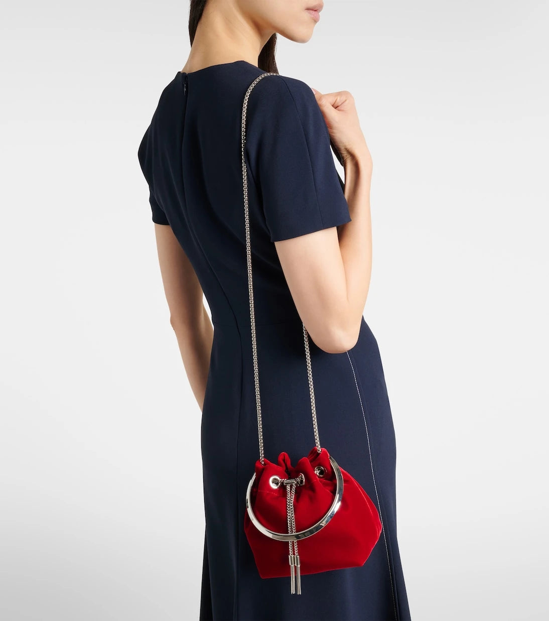 جيمي تشو - حقيبة دلو بون بون المخملية