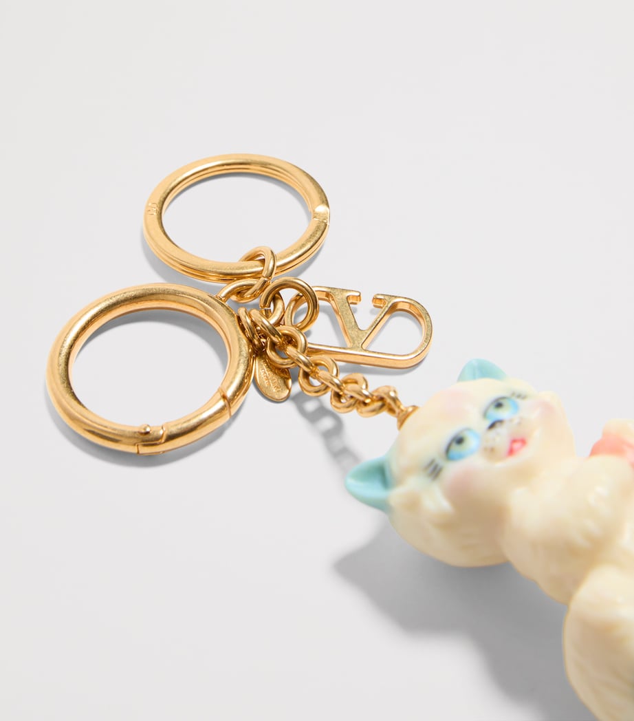 Valentino Garavani Multi Le Chat de la Maison Keychain