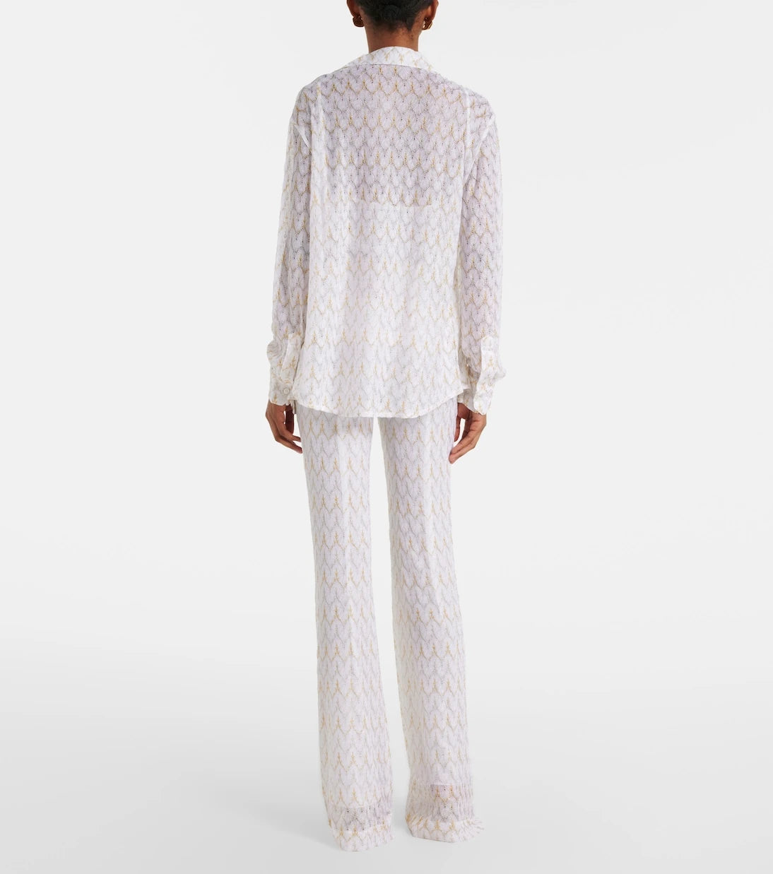 Missoni - Lamé flared pants