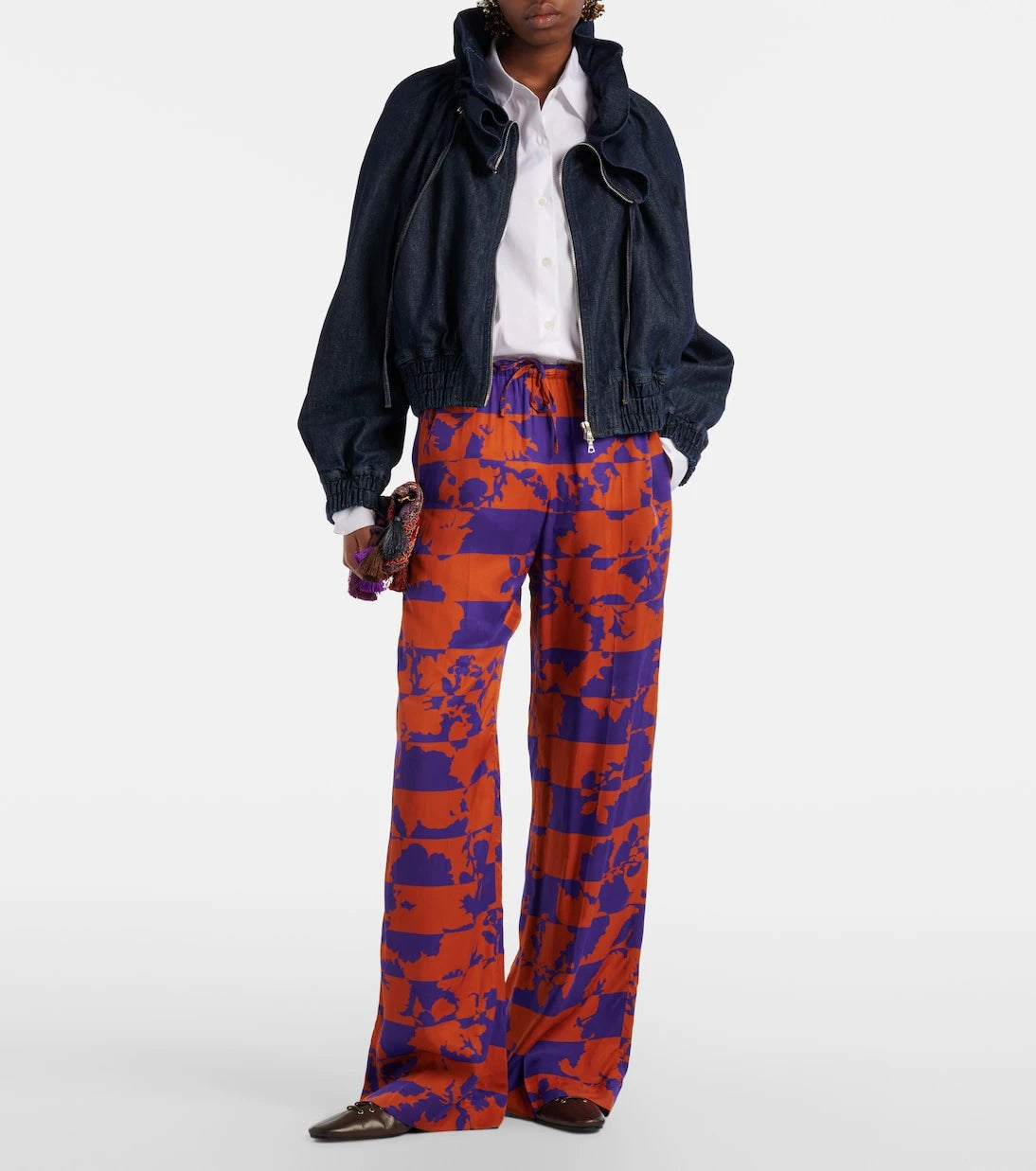 Dries Van Noten - Printed wide-leg pants
