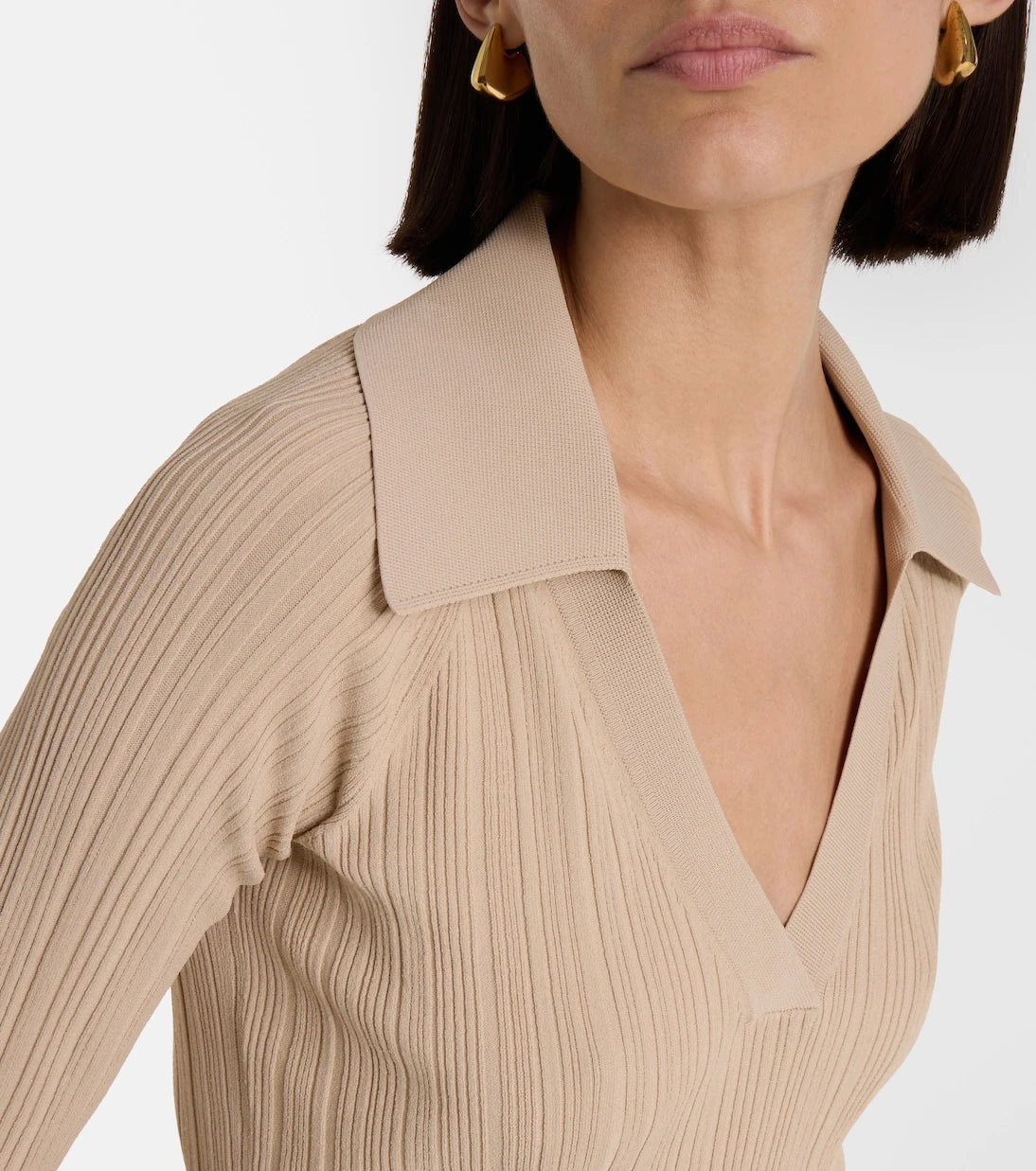 Joseph - Chelia ribbed-knit polo sweater