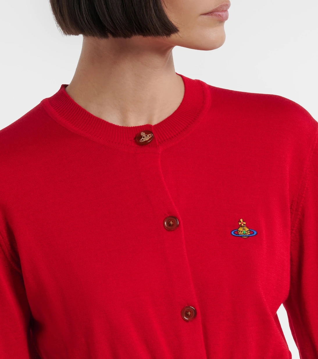 Vivienne Westwood - Bea cropped wool and silk cardigan