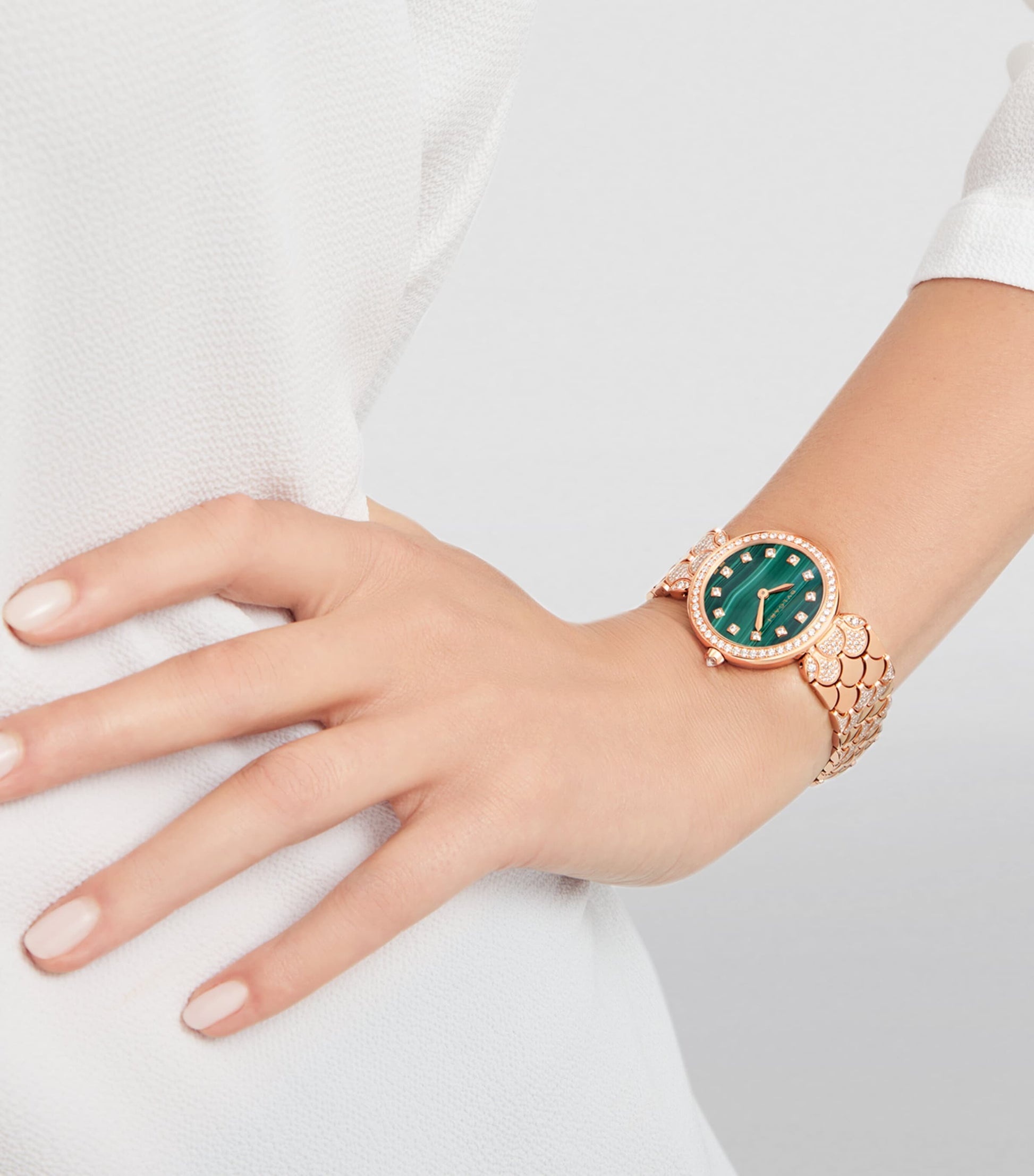 Bvlgari Rose Gold and Diamond Divas' Dream Watch 33mm