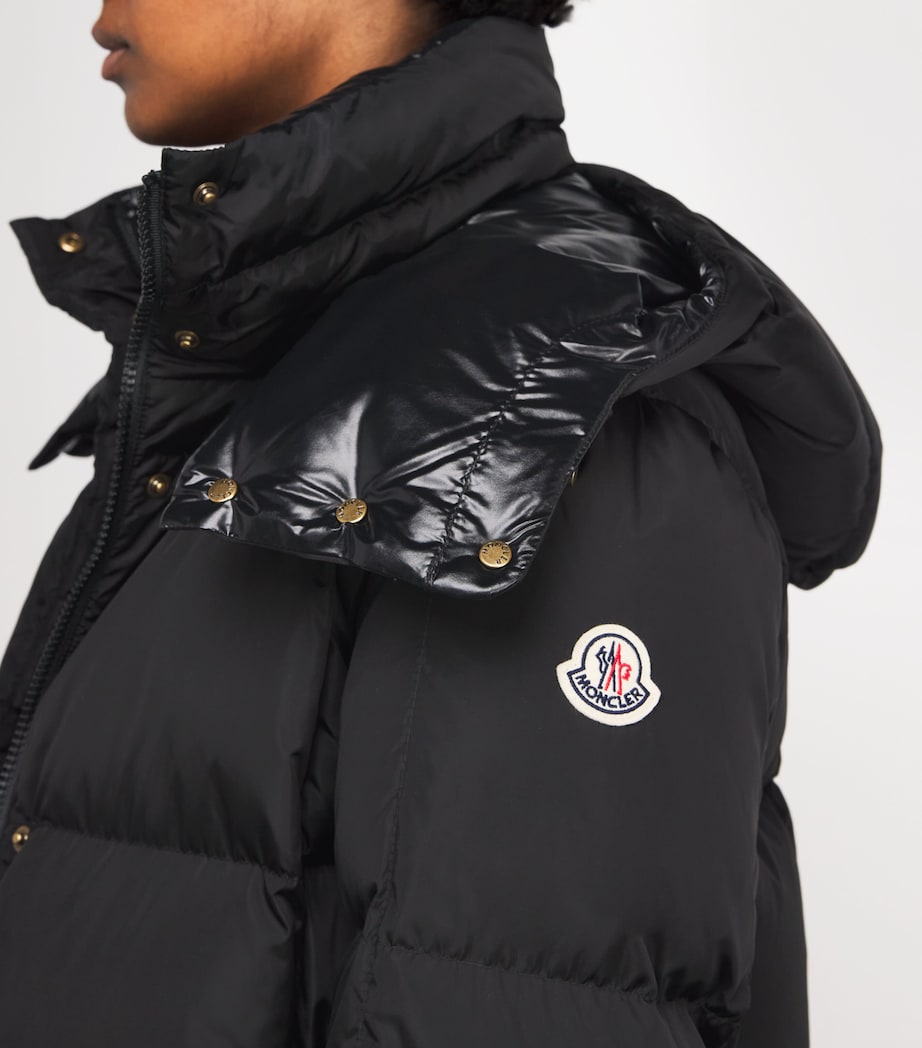 Moncler Black Down Litte Long Coat