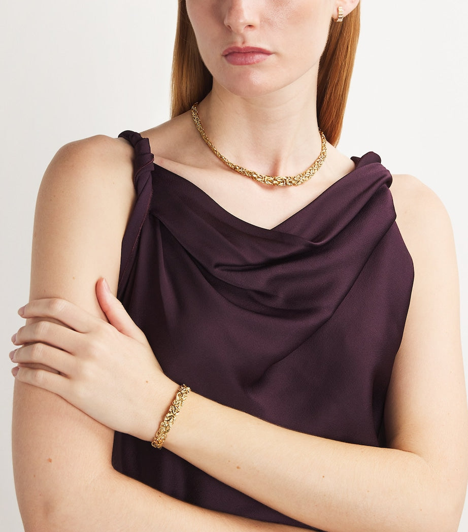 Azlee Yellow Gold Seduction of the Senses Empress Necklace