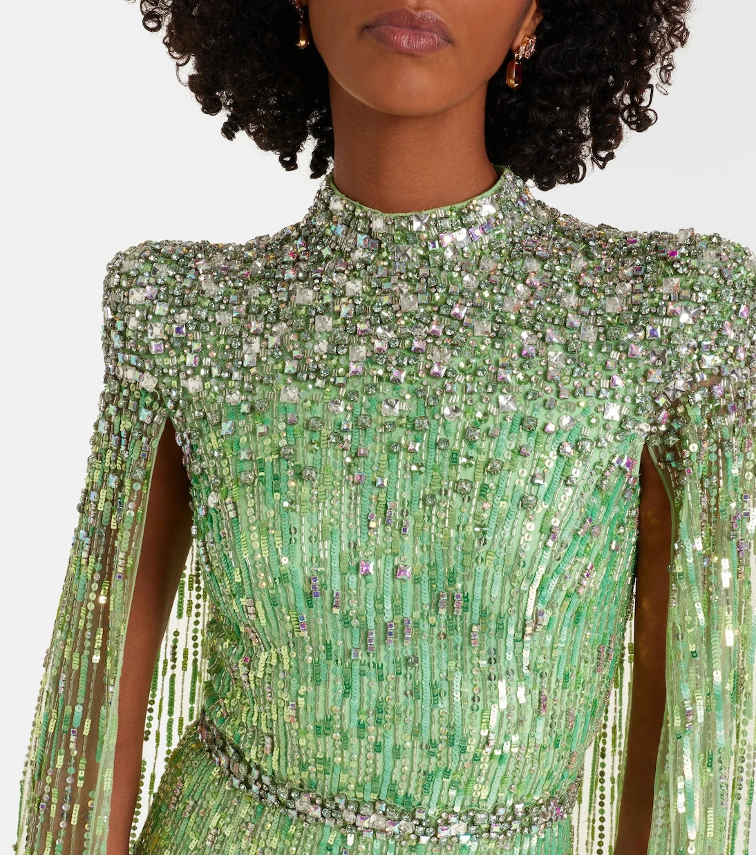 Jenny Packham - Opera embellished caped gown