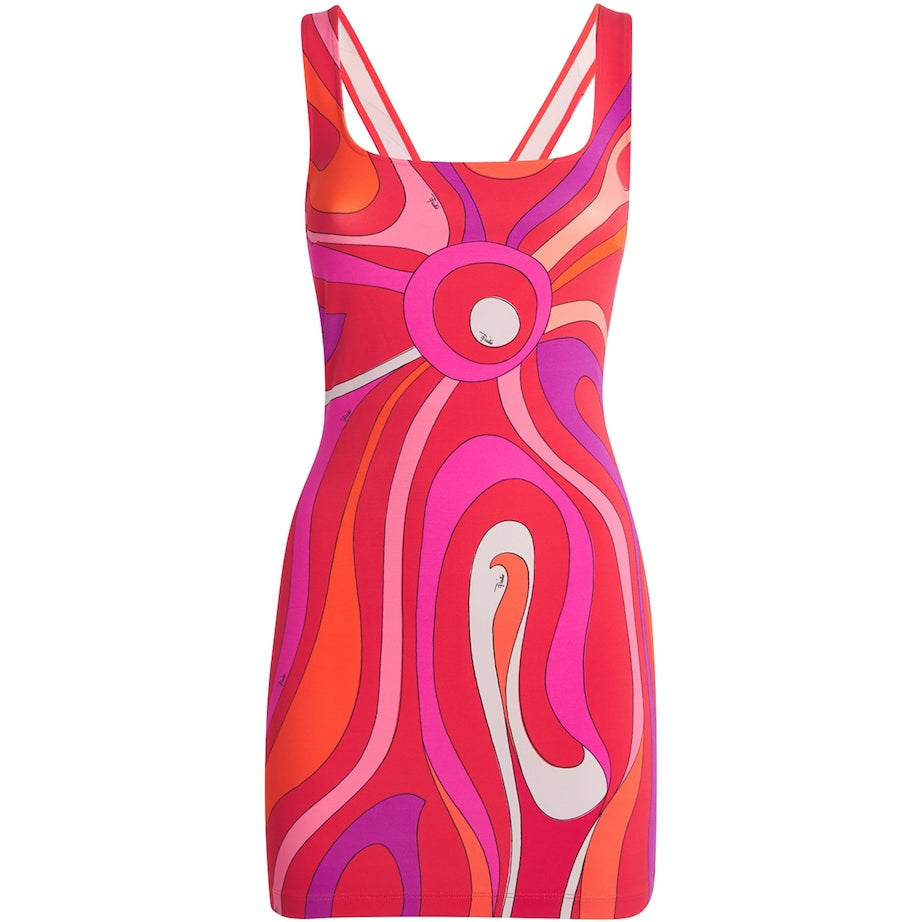 PUCCI Multi Jersey Iride Print Mini Dress