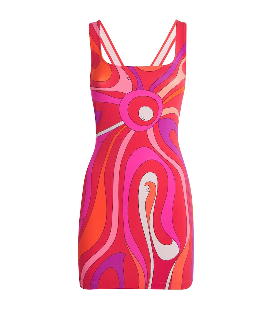 PUCCI Multi Jersey Iride Print Mini Dress