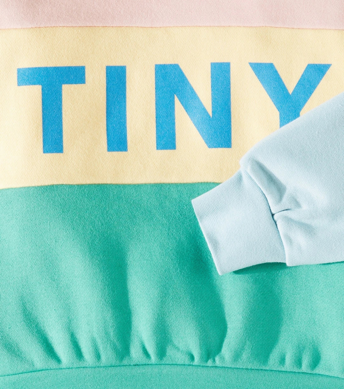 Tinycottons - Color Block logo cotton sweatshirt