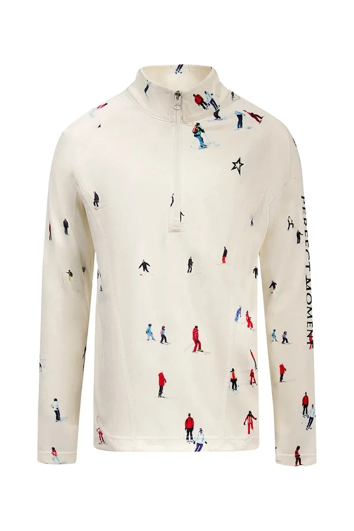 Çocuklar için fonksiyonel uzun kollu üst Perfect Moment thermal half zip
