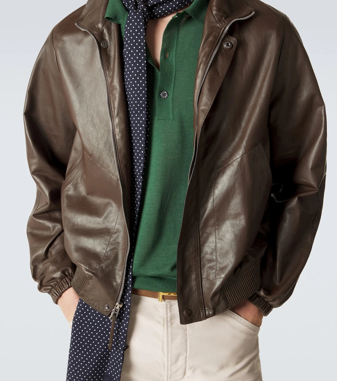 Tom Ford - Leather blouson jacket