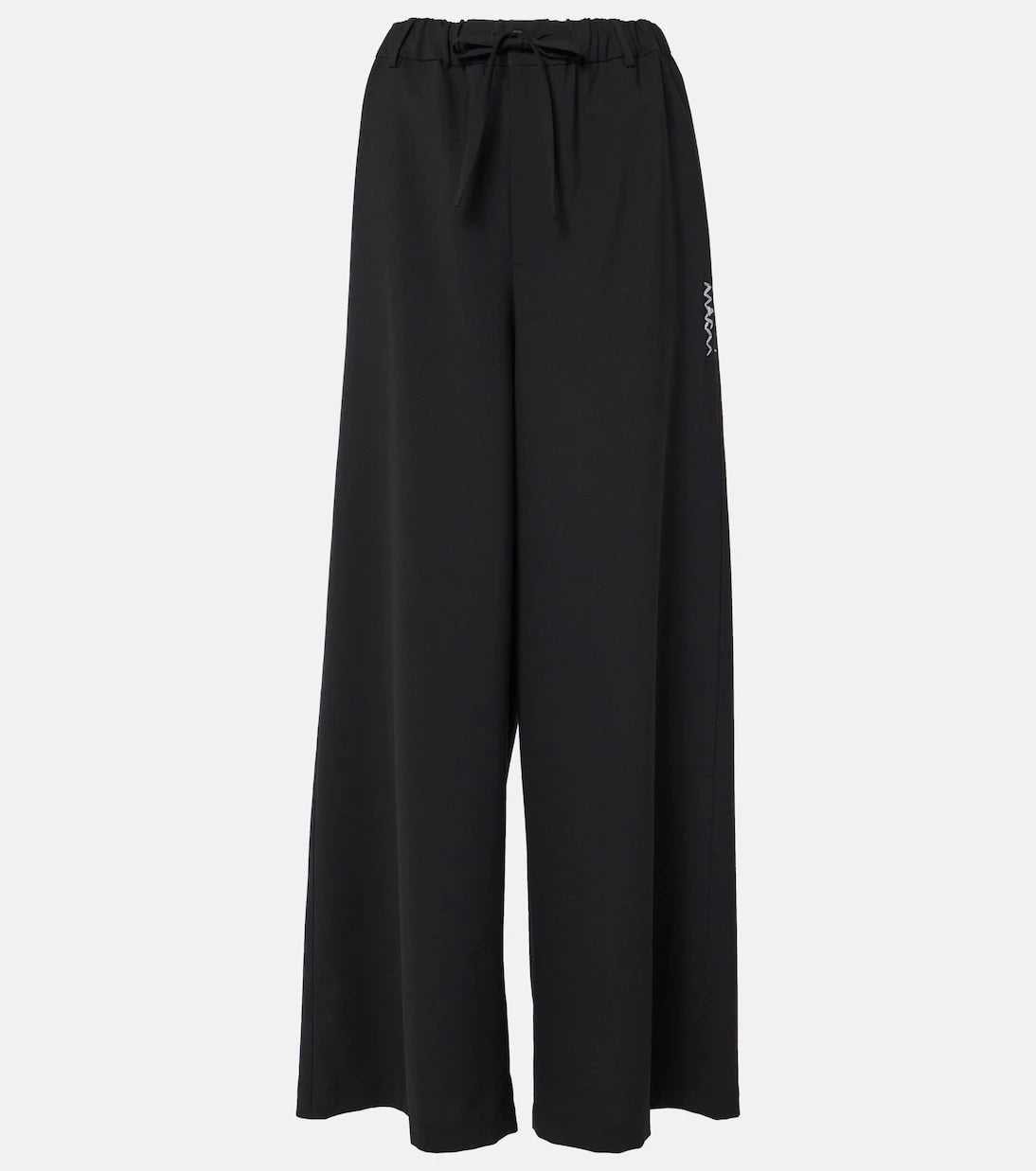 Marni - High-rise gingham wide-leg pants