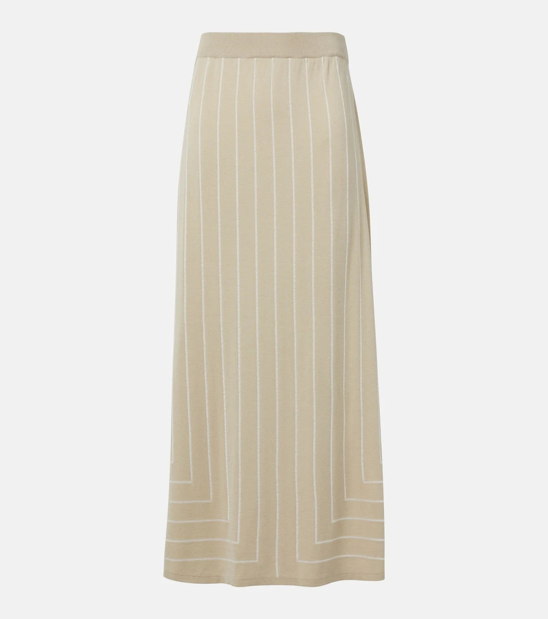 Joseph - Striped cotton and silk maxi skirt