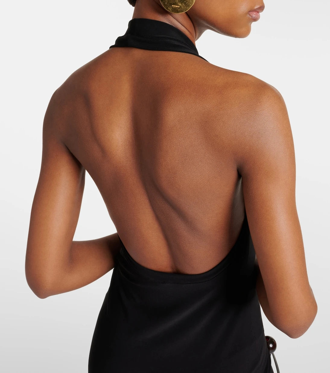 Norma Kamali - Tie-detail halterneck minidress
