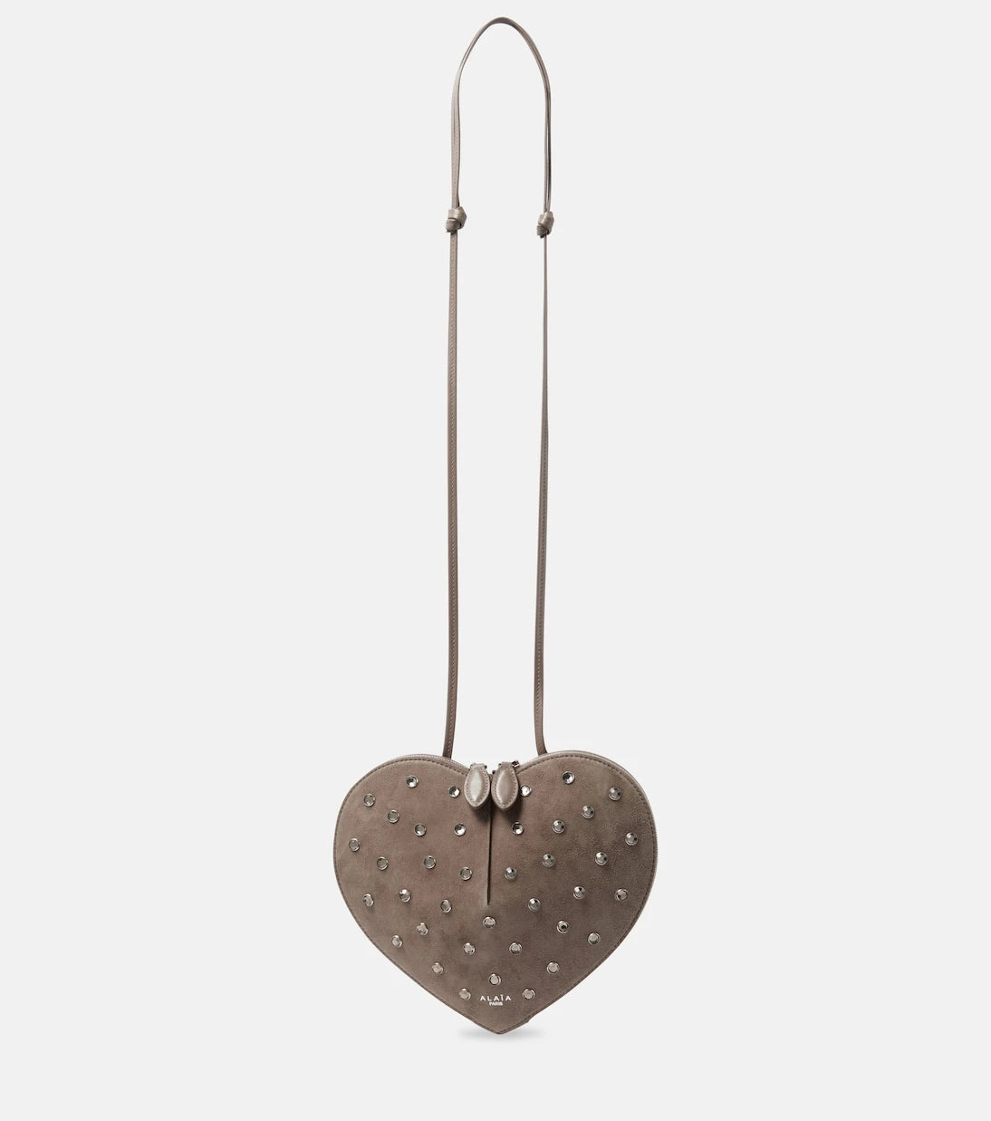 Alaïa - Le Cœur studded suede shoulder bag