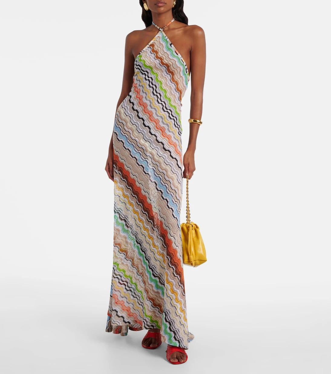 Missoni - Zig Zag halterneck maxi dress