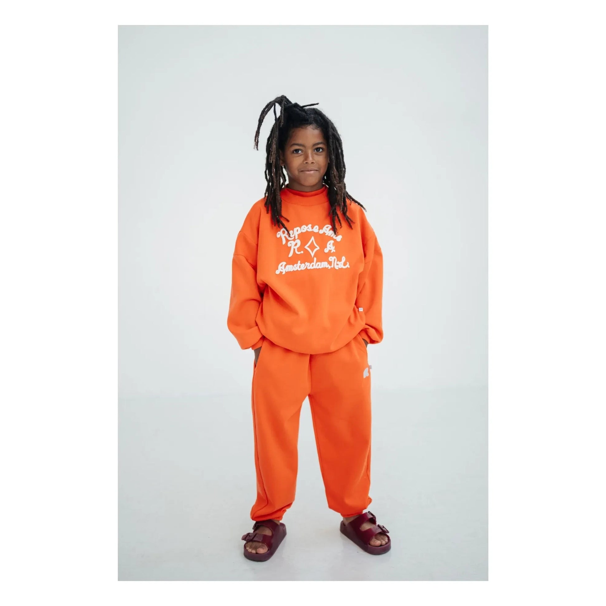 Repose AMS - Jogger Cordon R Organic Cotton | Orange