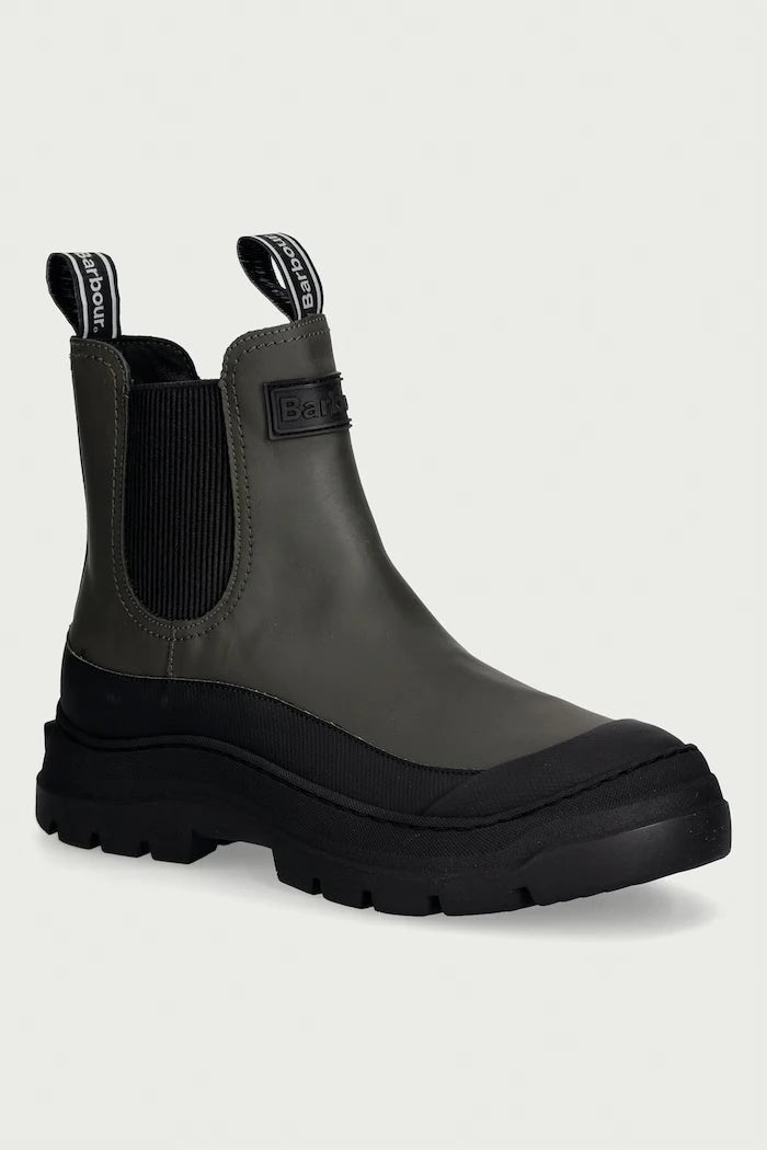 Barbour Harriety kadın platform deri chelsea bot